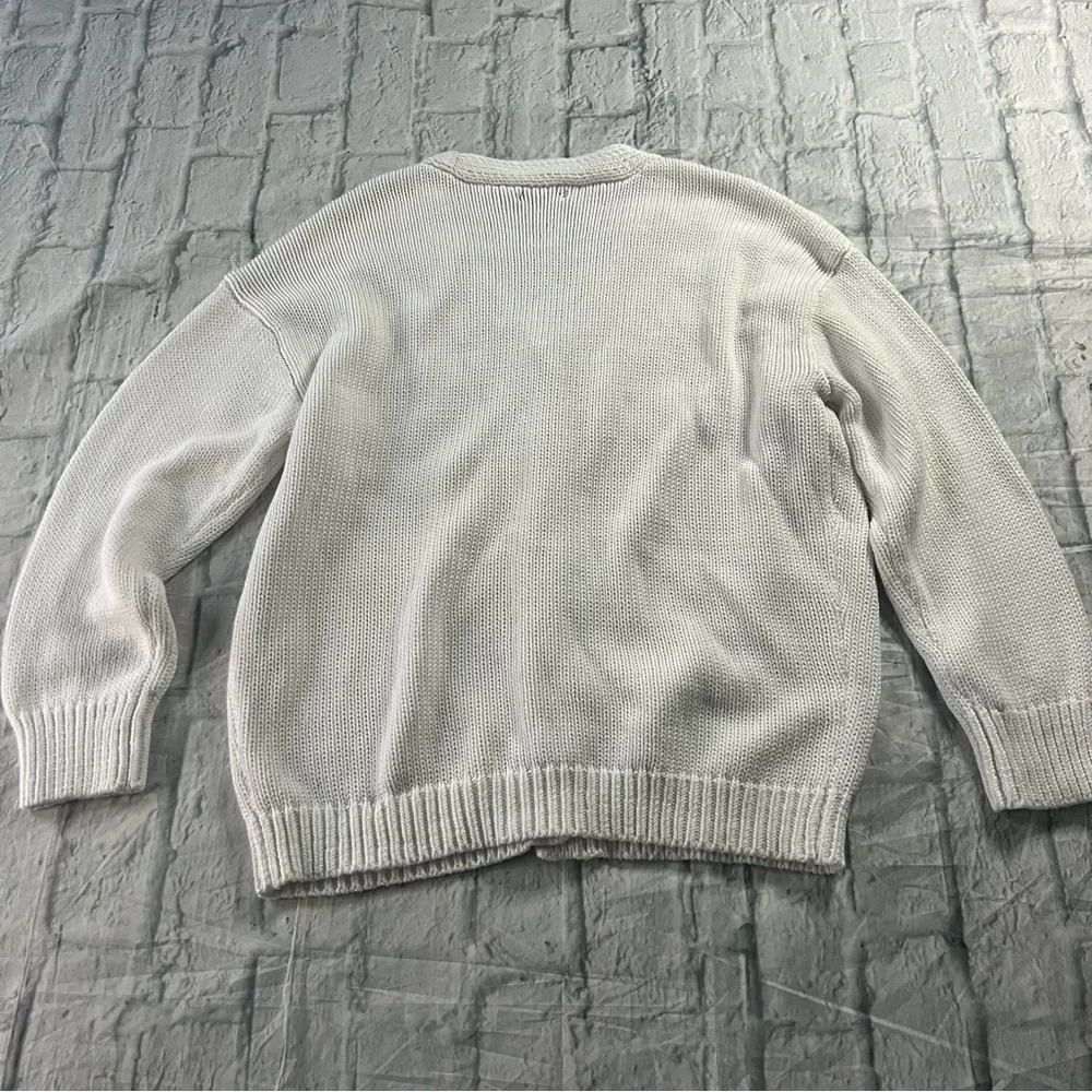 Aqua Oversized 100% Cotton Knit Cardigan White - Picture 5 of 6